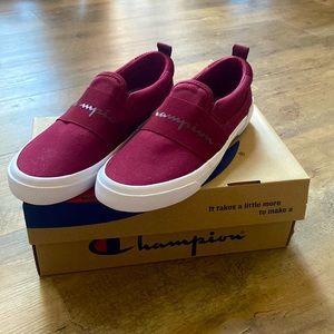 Women’s Burgundy Champion Slip on shoe size 9